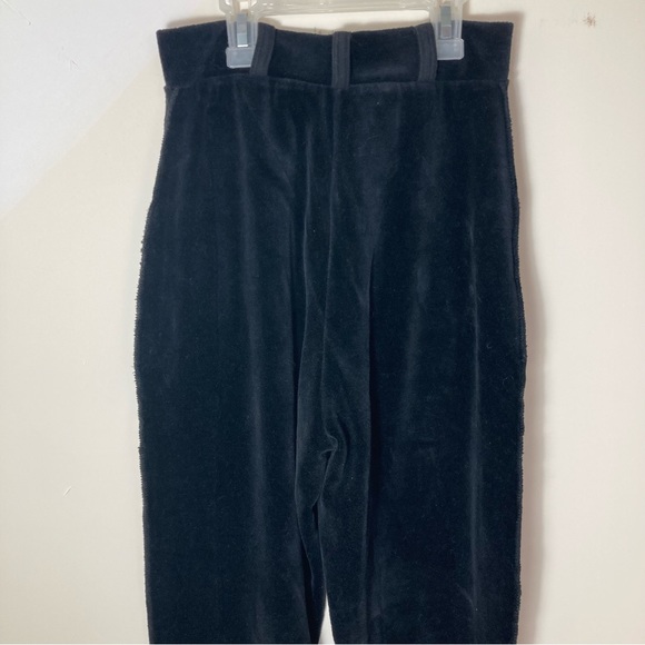 Sonia Rykiel Paris Black Velvet High rise Pants w/ Pockets est. size 2 - Picture 2 of 7